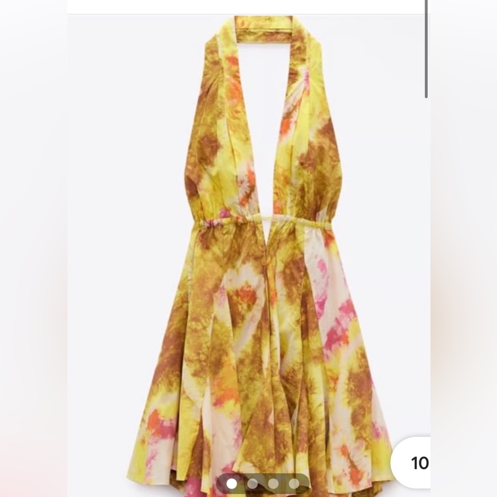 Zara Multicolor Halter Dress